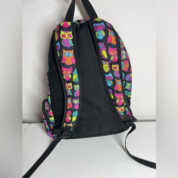Double Dutch Club Backpack Owls Black Pink OS - Picture 2 of 9